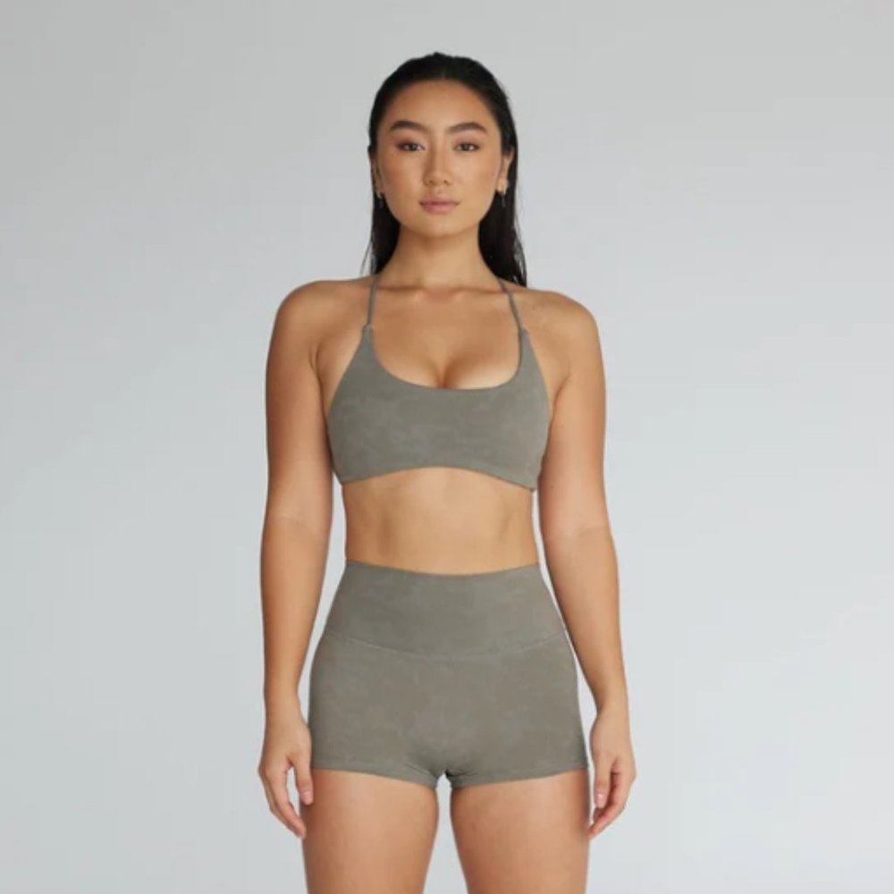 Crop Shop Boutique Ivy Bra in Fade Khaki